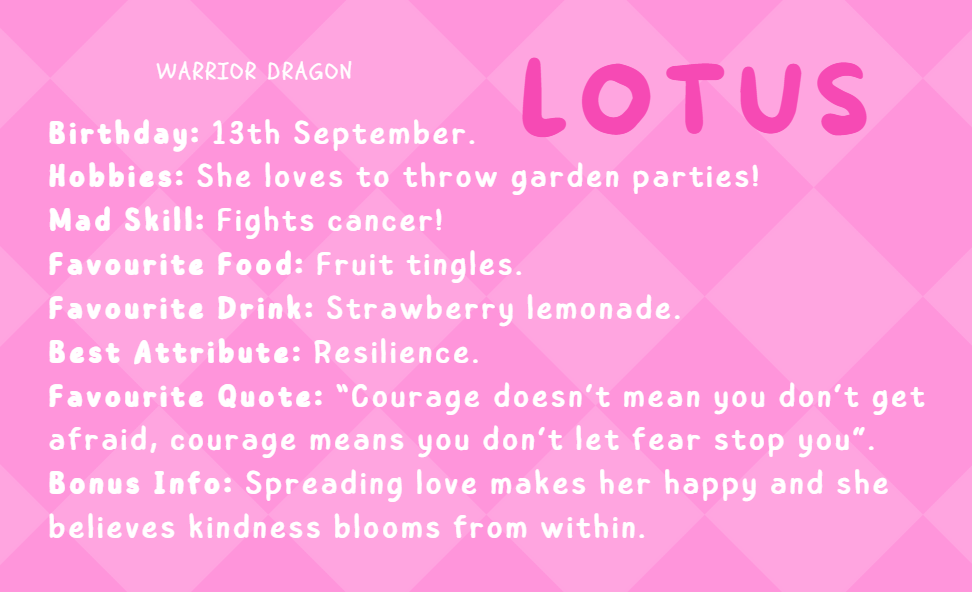 ***SPECIAL EDITION*** - Lotus - Warrior Dragon