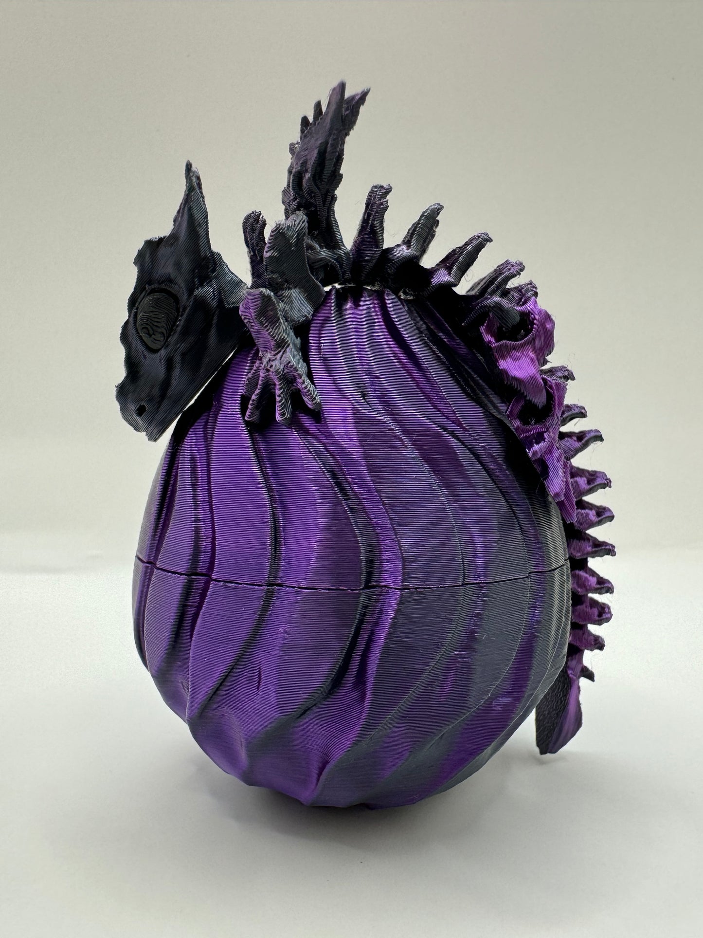 Nebula - Dragon Hatchling & Egg Set - Metallic Purple/Black