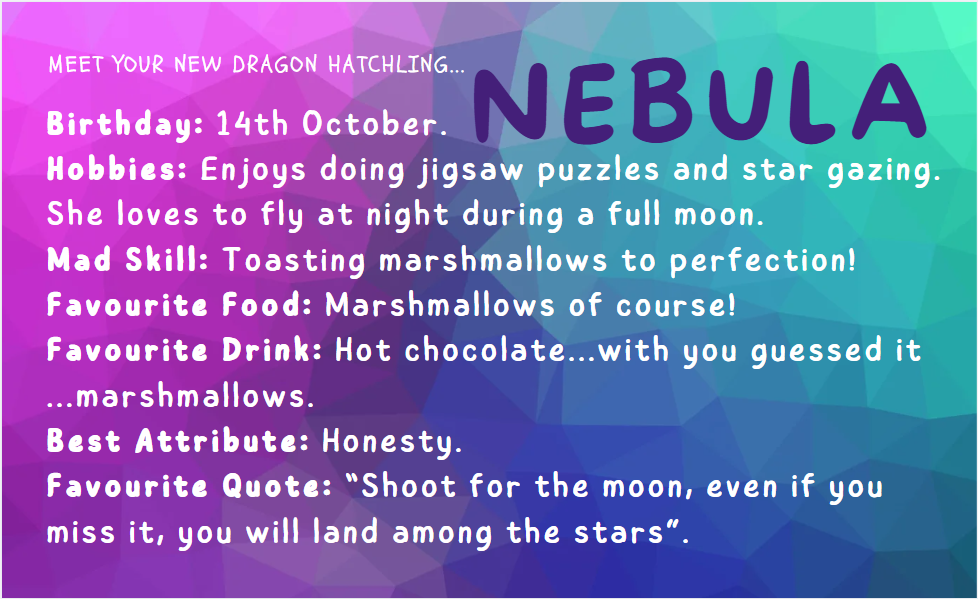 Nebula - Dragon Hatchling & Egg Set - Metallic Purple/Black