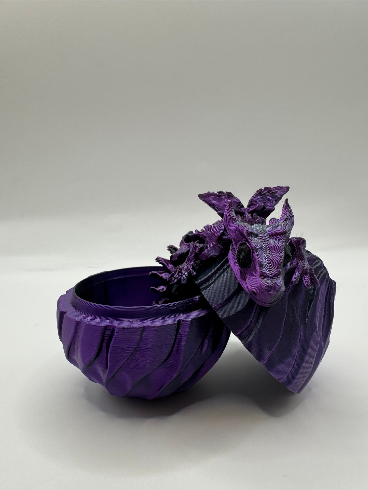 Nebula - Dragon Hatchling & Egg Set - Metallic Purple/Black