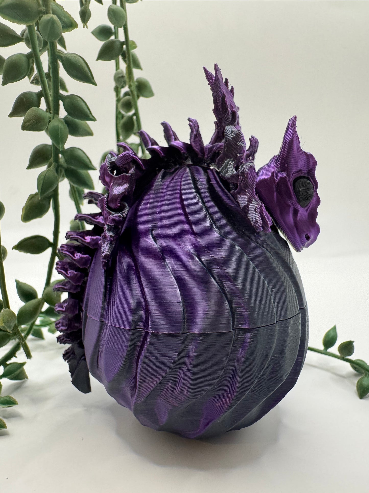 Nebula - Dragon Hatchling & Egg Set - Metallic Purple/Black