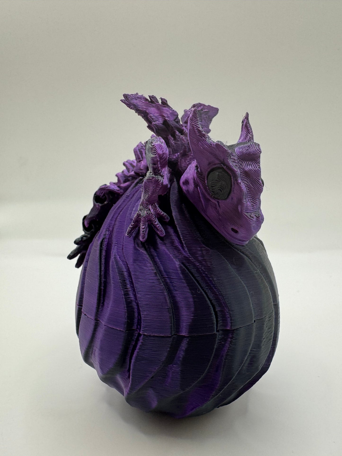 Nebula - Dragon Hatchling & Egg Set - Metallic Purple/Black