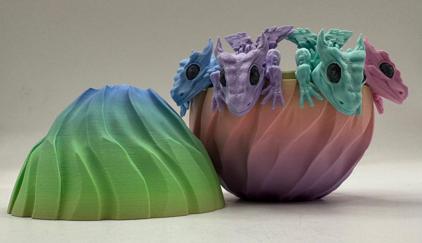 Power Pastel Dragons & Egg Set