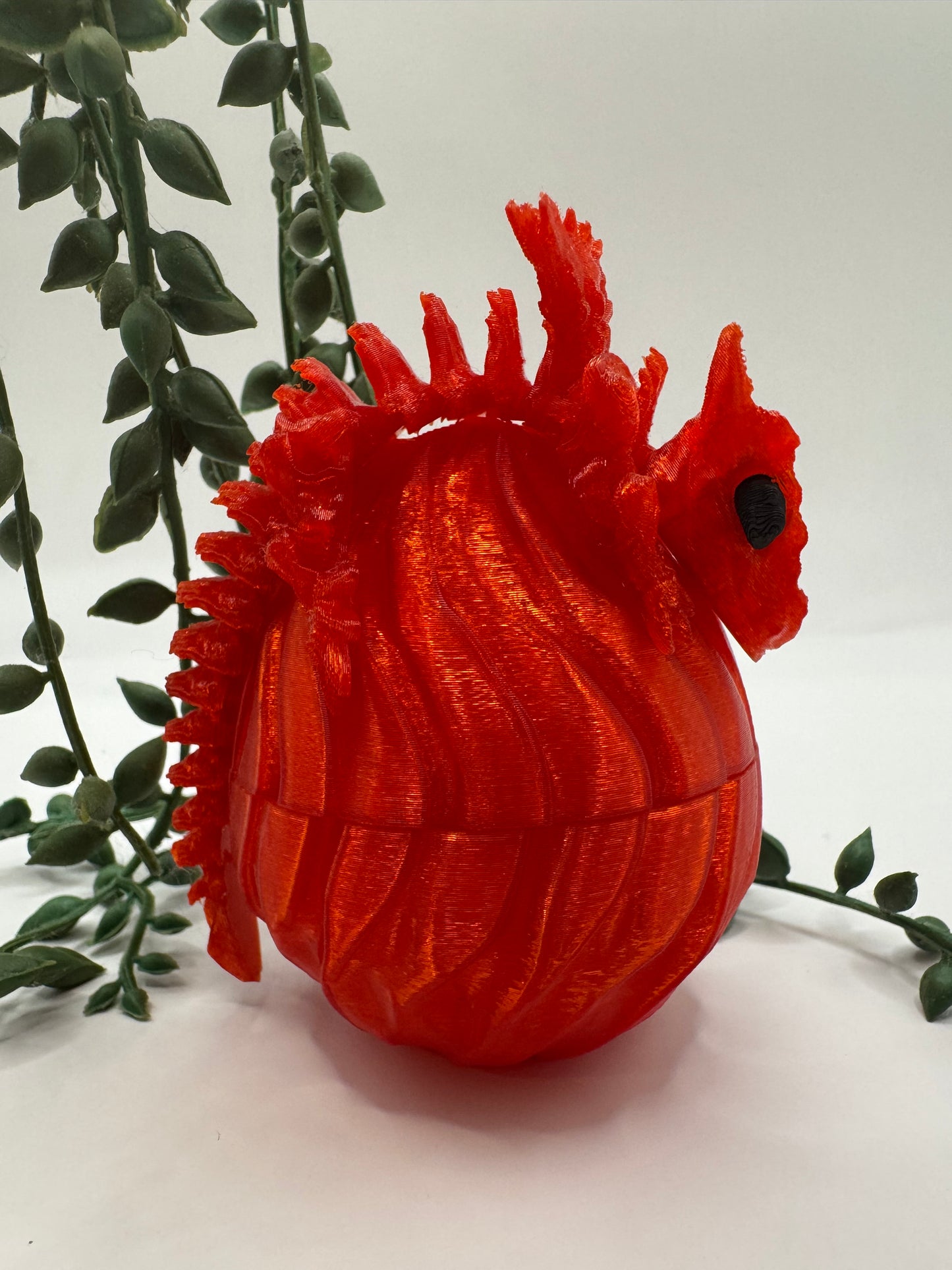 Rogue - Dragon Hatchling & Egg Set - Bright Red