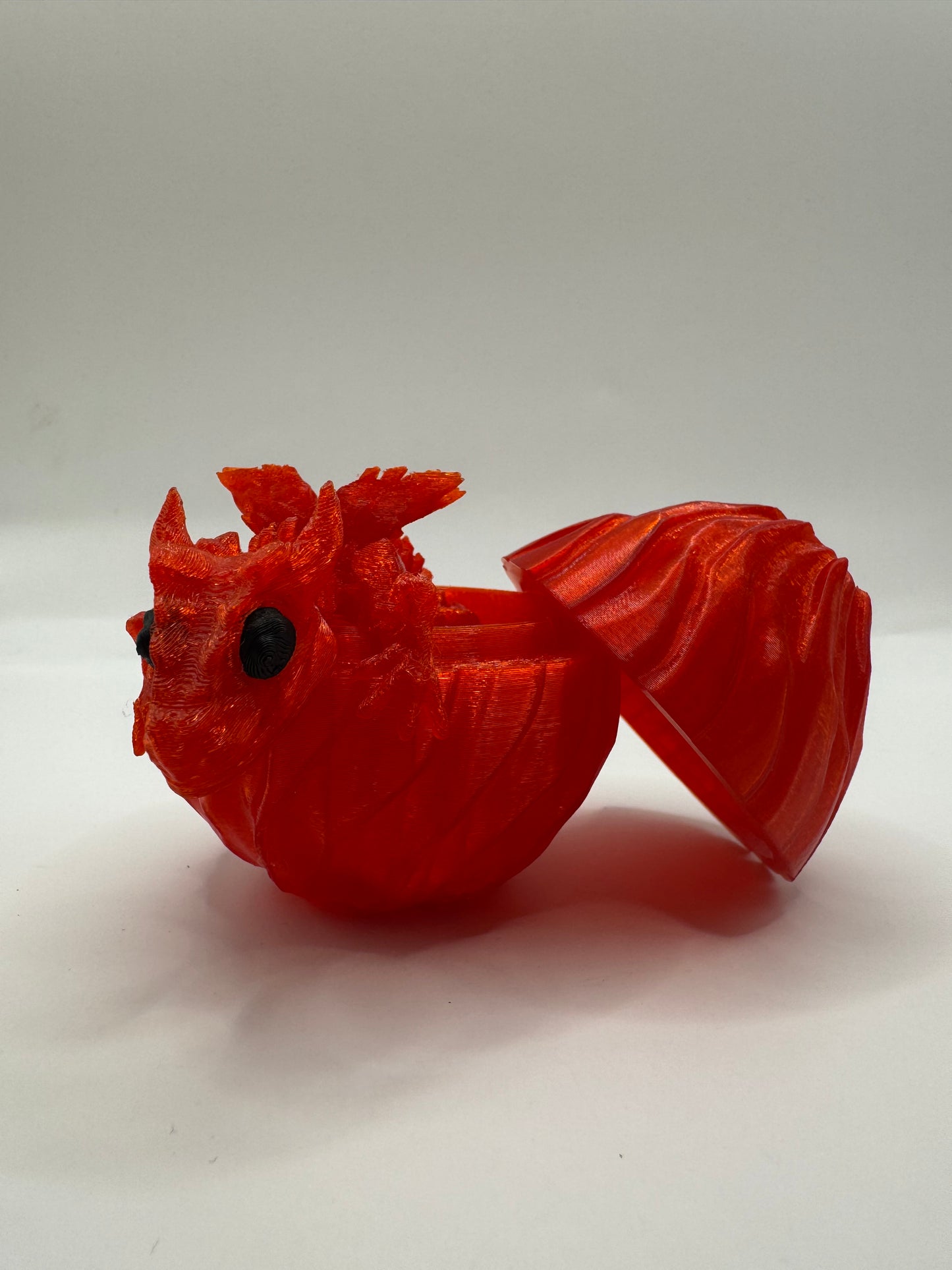 Rogue - Dragon Hatchling & Egg Set - Bright Red